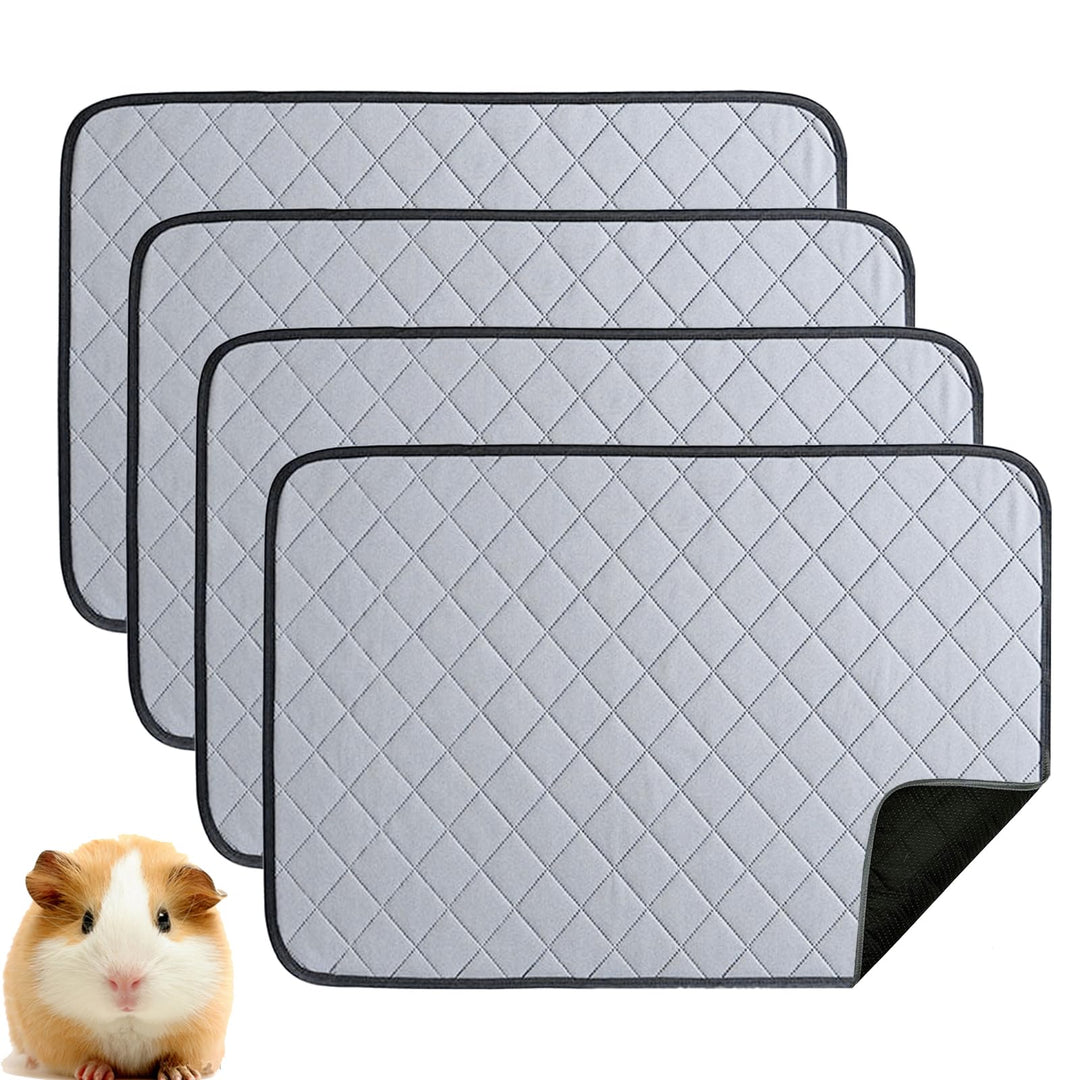 4 Stück PIPI Pads für Meerschweinchen, 60 x 45 cm Pipipads MeerschweinchenMatte Schnell Saugfähige U