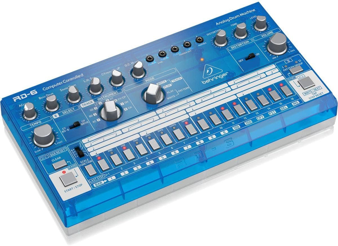 Behringer RD-6-BB Blueberry RHYTHM DESIGNER RD-6 Single, Blueberry RHYTHM DESIGNER RD-6 Single