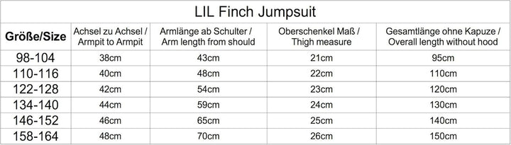 LIL'Finch LFV2 Kinder Jumpsuit Jungen Mädchen Overall Kids Jogger Onesie Anzug 98-104 Schwarz, 98-10