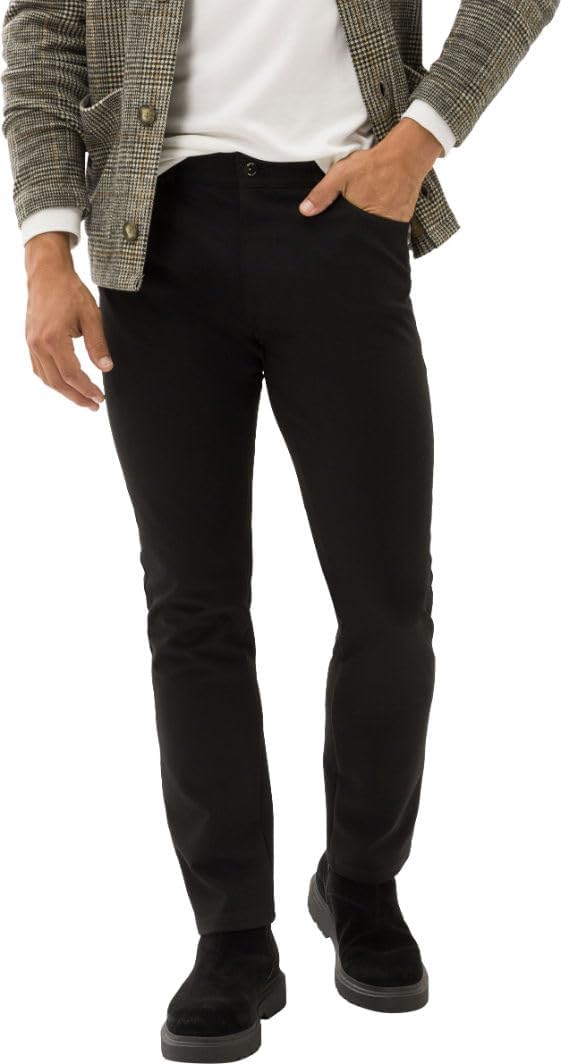 BRAX Herren Style Chuck Hi-Flex Jersey Hose 30W / 30L Schwarz, 30W / 30L Schwarz