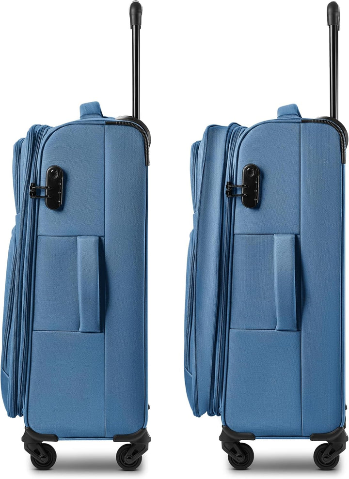 Smartbox Weichgepäck Koffer-Set 3-teilig für Damen & Herren | leichte & stabile Reise-Trolleys, hoch