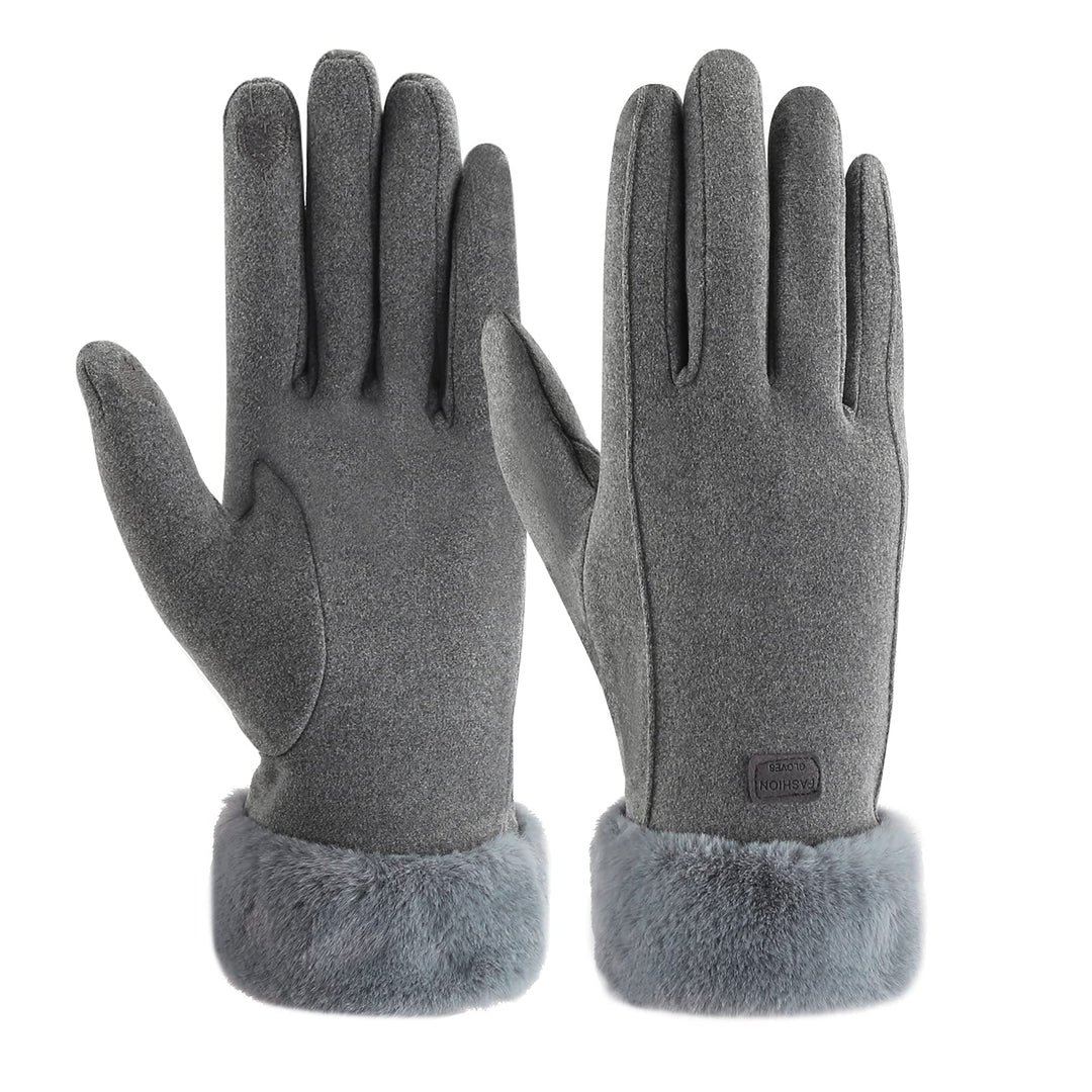 ZASFOU Damen Winter Warm Touchscreen Handschuhe mit Fleece Gefütterte Strick winterhandschuhe für Ka