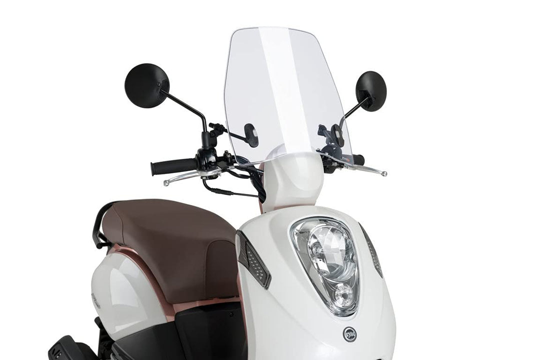 Puig Rollerscheibe Trafic 9775W für Sym Mio 115 18'-19' TRANSPARENTE, TRANSPARENTE