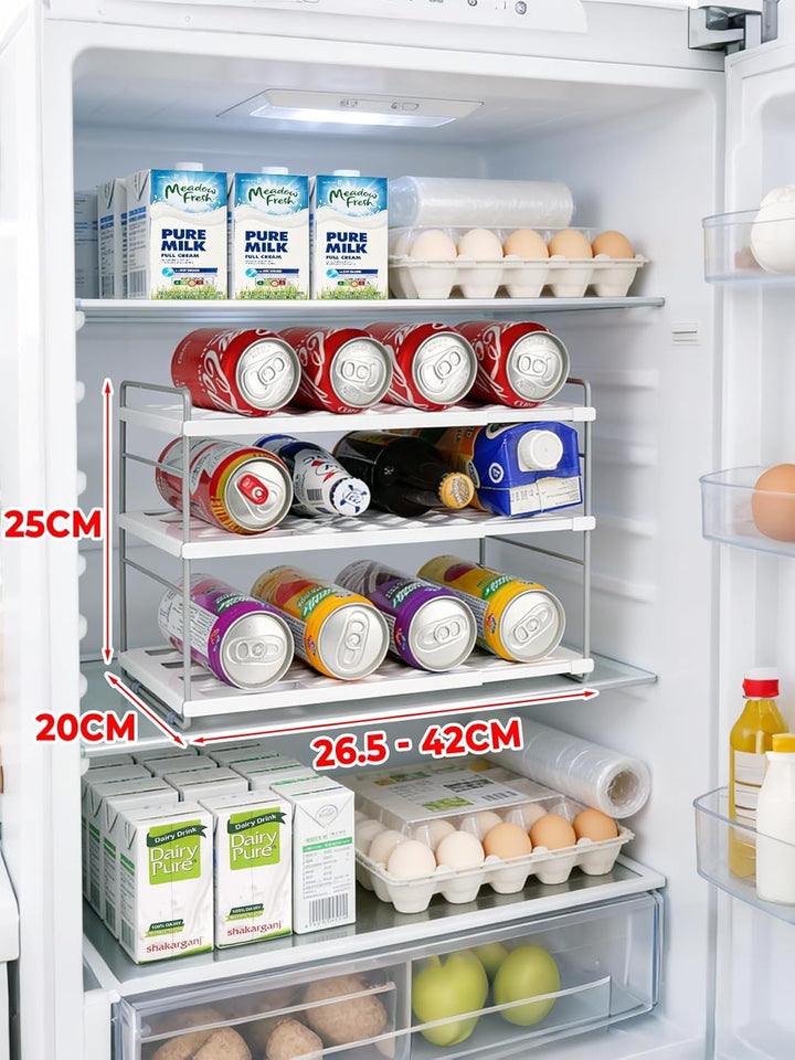 mepure Flaschen Organizer – Ausziehbares & Verstellbares Flaschenregal Schrank (26.5–42 cm), Flasche