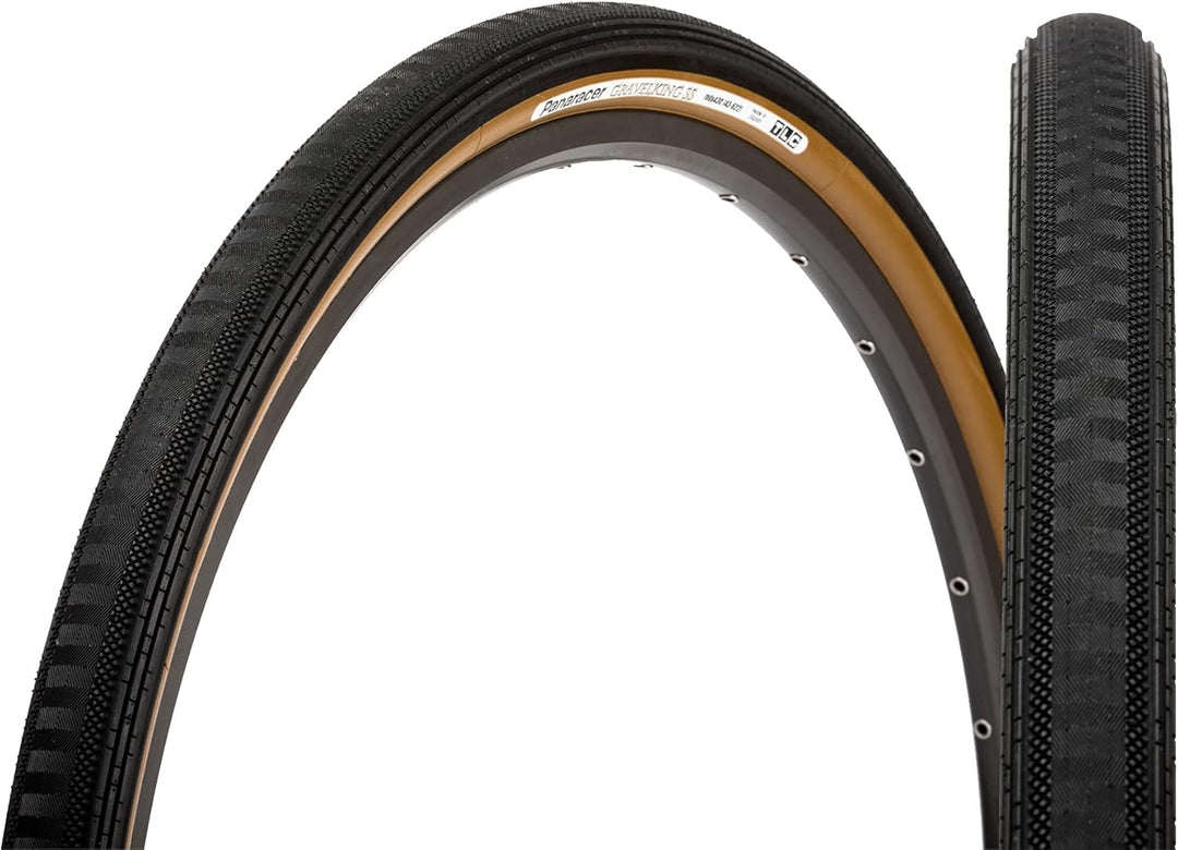 panaracer GravelKing Semi Slick Faltreifen // 43-622 (700x43C) TLC schwarz/braun, schwarz/braun