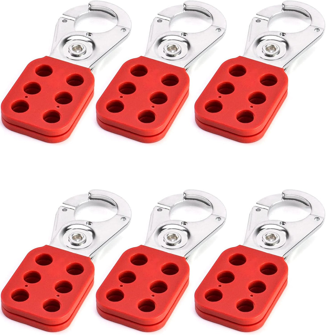 QWORK® Lock Out Haspe , Verriegelungshaspe , 6 Pieces 6 Pack, 6 Pack