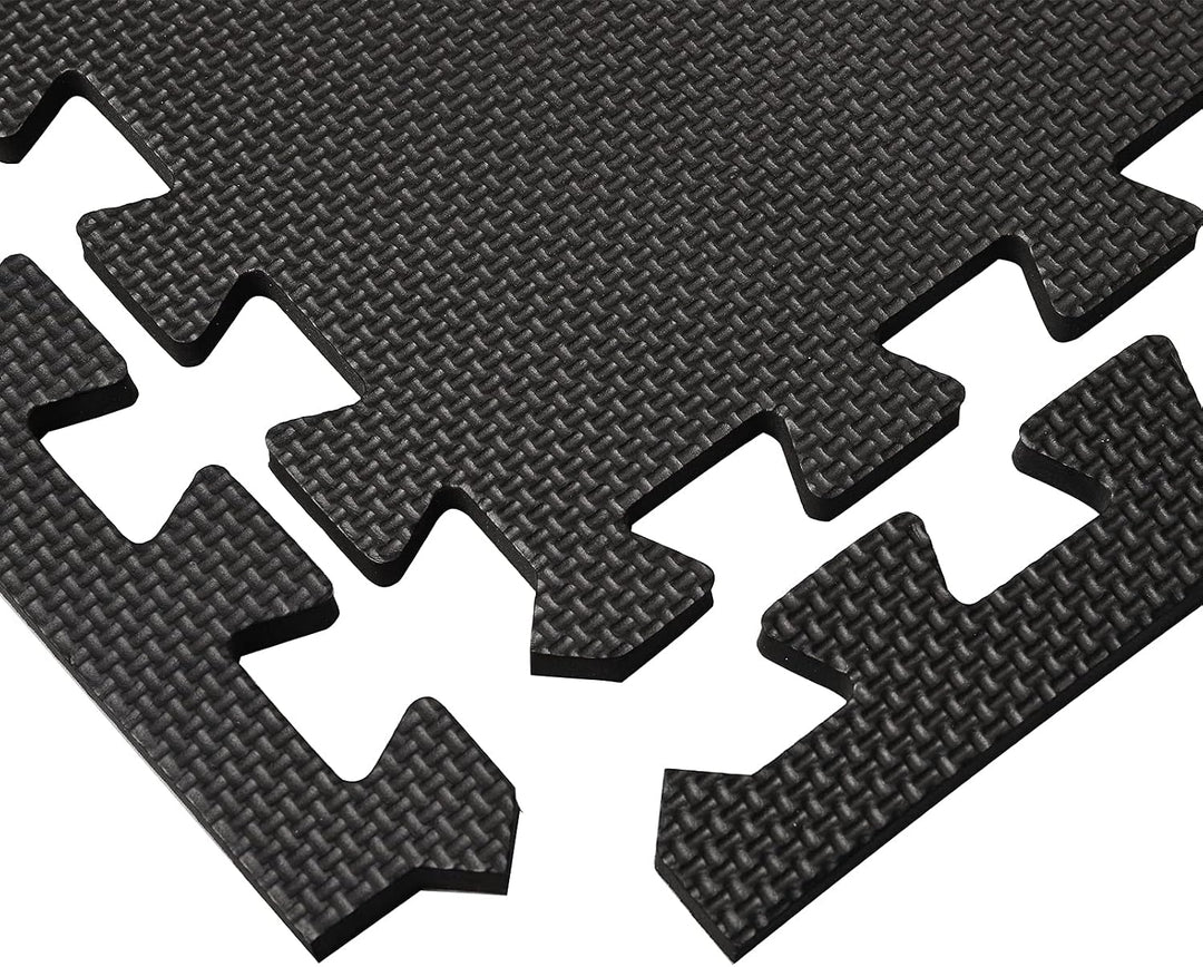 DEAYOU 16 ineinandergreifende Schaumstoffmatte, Bodenfliesen, 1 cm dick, Eva-Schaum-Puzzlematte mit