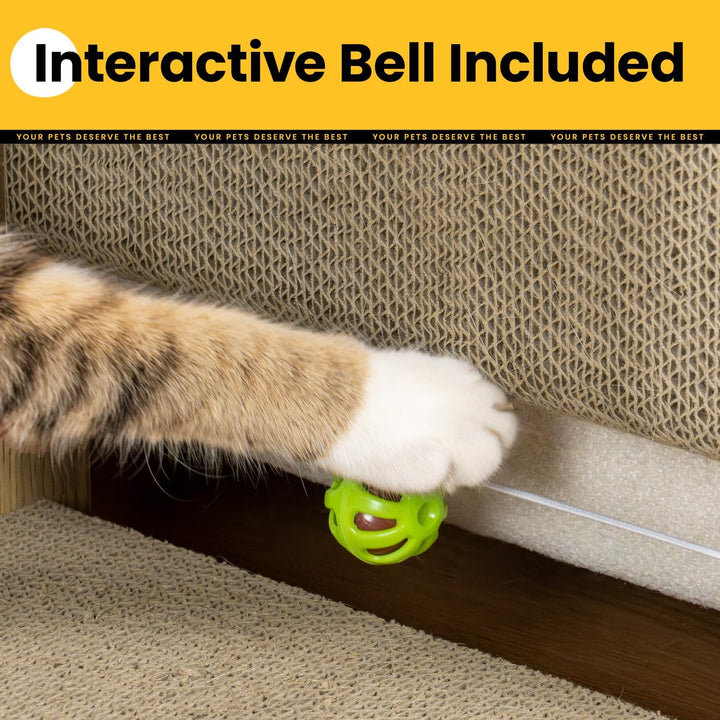 Conlun Kratzbrett L-Form für Katzen - Vertikale Kratzpappe Wand,55cm(2er Pack) 55 cm(2-Pack）, 55 cm(