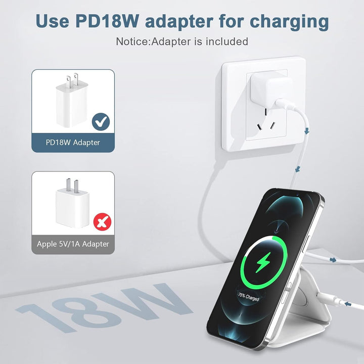 Neueste 3 in 1 Faltbare Magnetische Kabellose Ladestation,Ankilo Faltbare Wireless Ladepad Kompatibe