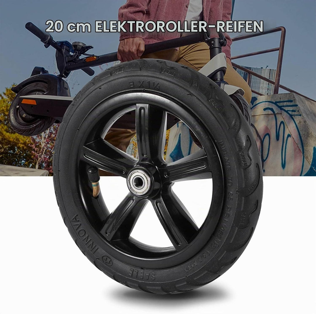 8 Roller Reifen 8X1 1/4 Innen Reifen 200X45 Luft Reifen Ganzes Rad 8MM