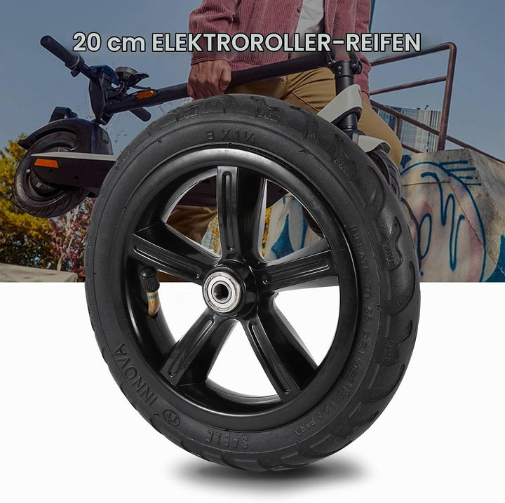 8 Roller Reifen 8X1 1/4 Innen Reifen 200X45 Luft Reifen Ganzes Rad 8MM