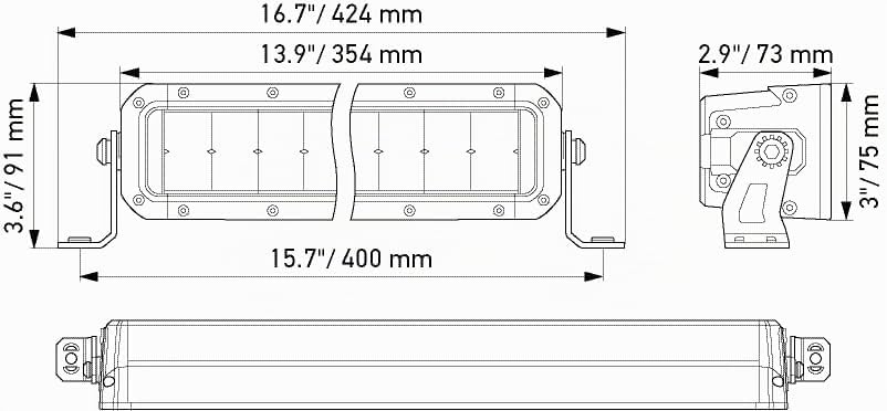 HELLA LED Scheinwerfer Black Magic Double Row Mini Lightbar 13" - ECE Zulassung - 12/24V - 3800lm do