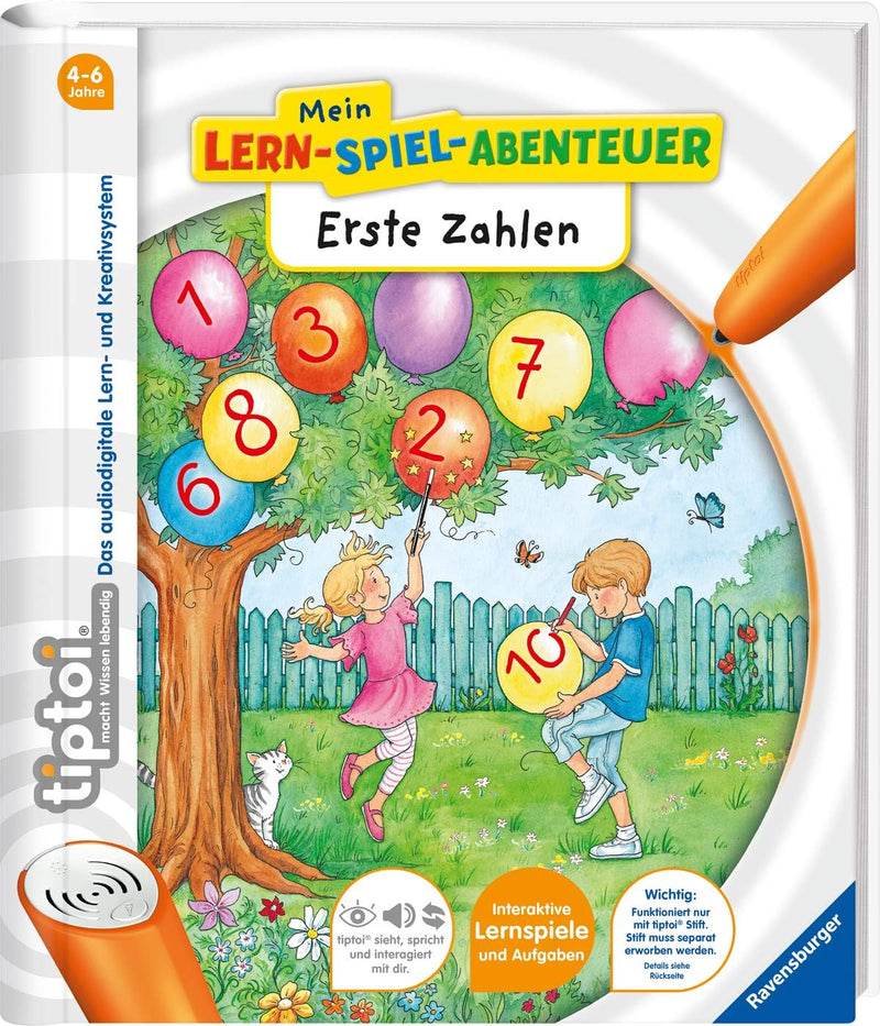 Ravensburger tiptoi Starter-Set 00803: Stift und Erste Zahlen-Buch - Lernsystem für Kinder ab 4 Jahr