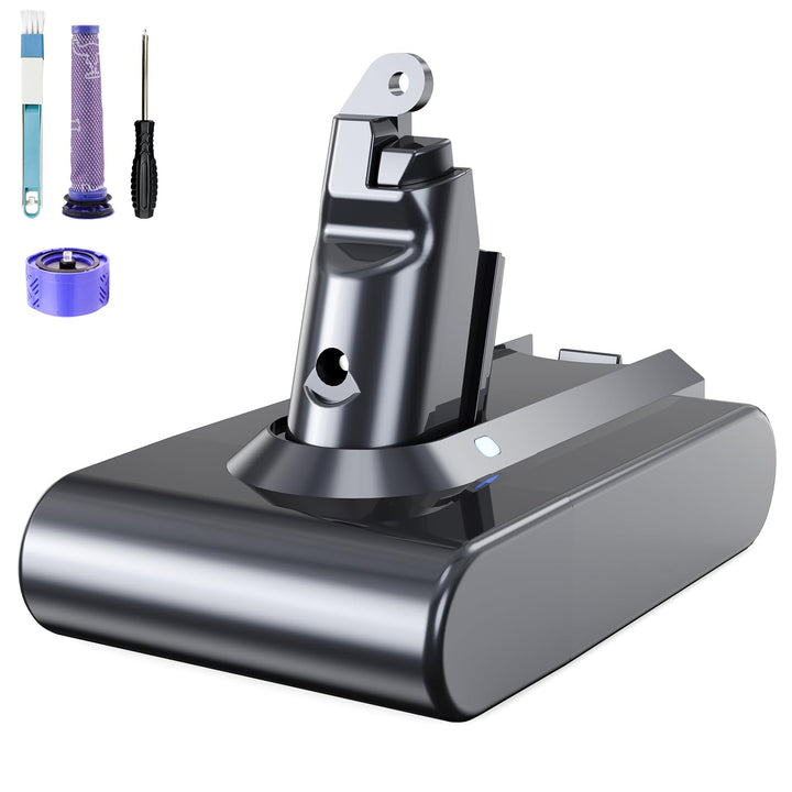 6000mAh V6 Ersatzakku für Dyson V6 Akku Kompatibel DC62 DC58 DC59 DC61 Animal DC72 DC74 SV03 SV05 SV