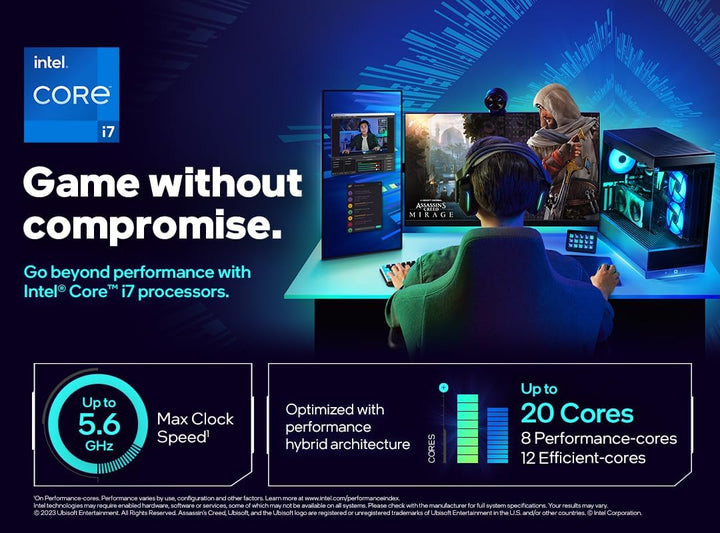 Intel® Core™ i7-14700K Desktop Processor 20 cores (8 P-cores + 12 E-cores) up to 5.6 GHz