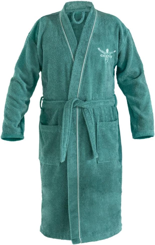 Chiemsee Bademantel Venice im Kimono-Stil für Damen und Herren aus weicher Baumwolle | Grösse L | Sm