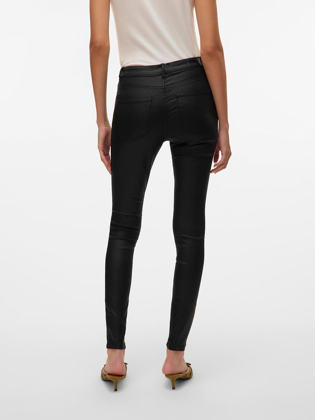 VERO MODA Female Skinny Jeans VMFLASH Mid Rise Skinny Fit Jeans XS / 34L Schwarz, XS / 34L Schwarz
