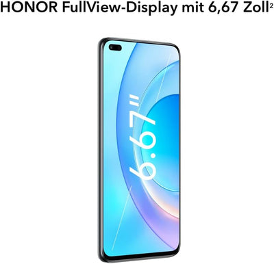 HONOR 50 Lite Smartphone, 6+128 GB Handy, 6,67-Zoll-FullView-Anzeige, 64-MP-Vierfachkamera, 66-W-Sup
