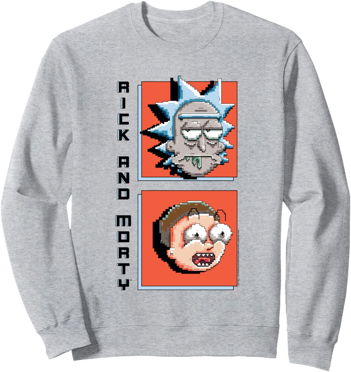 Rick and Morty Pixelated Rick and Morty Sweatshirt