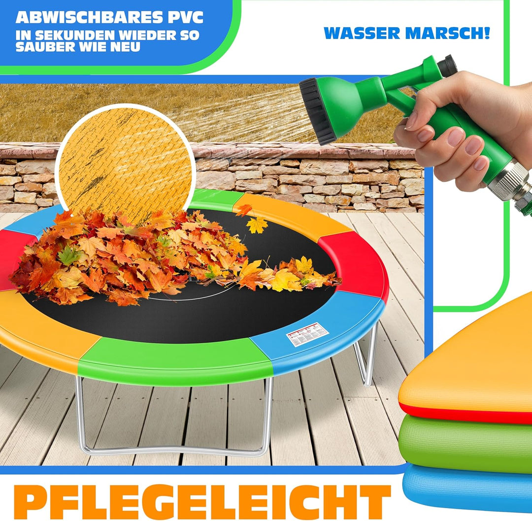 KESSER® - Trampolin Randabdeckung Ø 244, 305, 366, 426 cm, 30cm breit 100% UV-beständig reissfest Fe