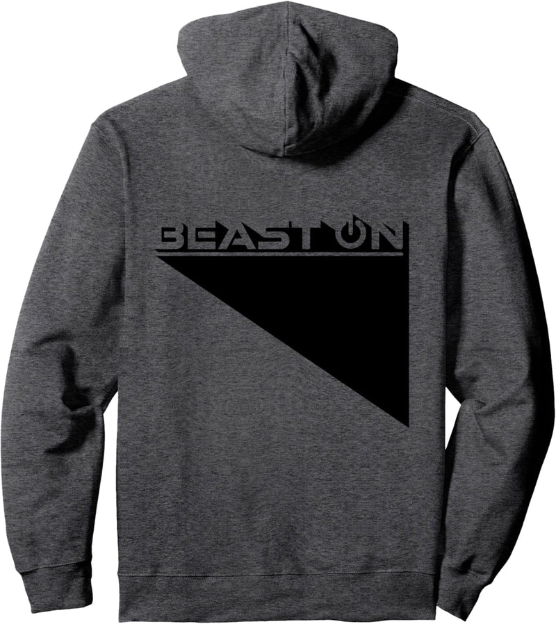 Beast ON Rücken schwarz Bodybuilding Fitness Gym Training Pullover Hoodie