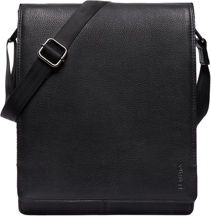 LEABAGS Leder Umhängetasche Herren & Damen I Echtleder Laptoptasche bis 13 Zoll I Messenger Bag mit