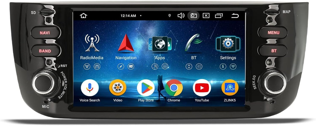 Acht-Kern 4GB+64GB Android 14 DAB+ Autoradio GPS Für Fiat Grande Punto Linea 2012-2016 mit Navigatio