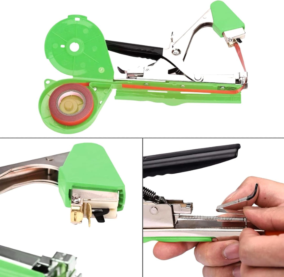 FISHTEC Bindezange – Gartenwerkzeug – zum Binden von Pflanzen, Zweigen, Weinen, Obstbäume, Gemüse, B