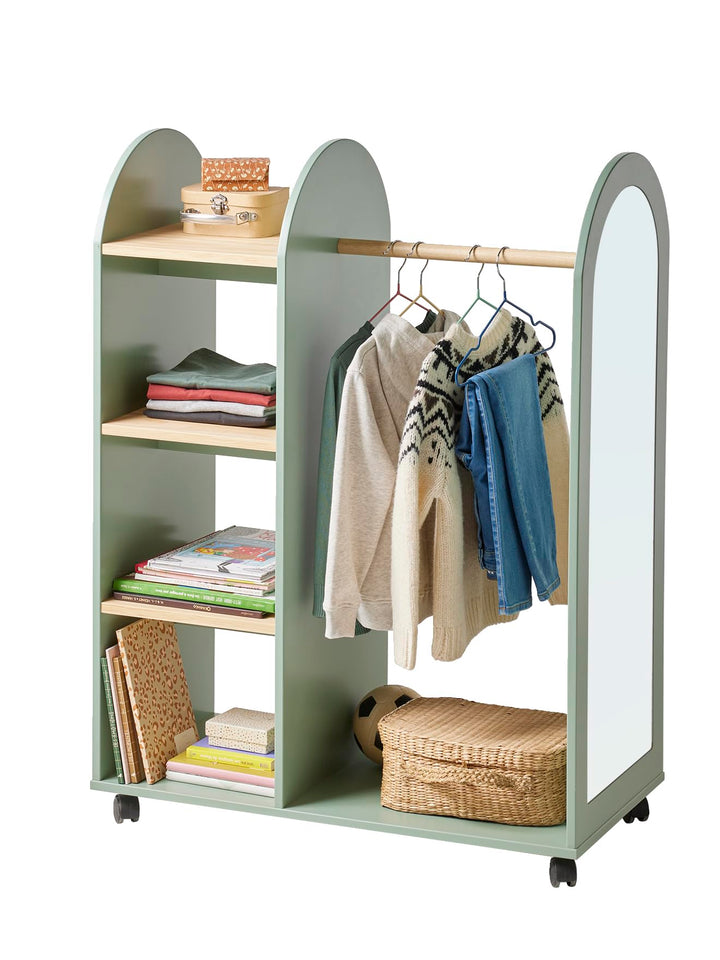 VERTBAUDET Spiegelständer, Regenbogen, Salbeigrün Salbeigrün Einheitsgrösse, Salbeigrün Einheit
