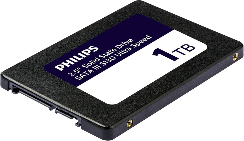 PHILIPS Interne SSD 2.5" SATA III 1 TB S130 Ultra Speed, Lesegeschwindigkeit bis zu 550 MB/s 1 TB Sa
