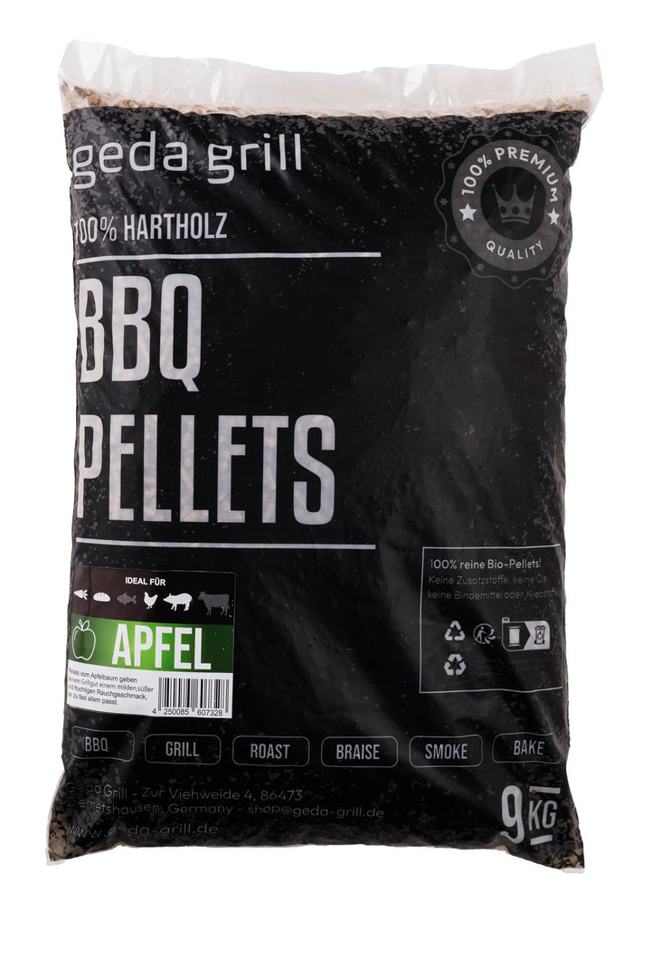 GEDA Grill 100% Hartholz Pellets, Grillpellets BBQ Pellets für Pelletsmoker, Pizzaofen, Räucherofen