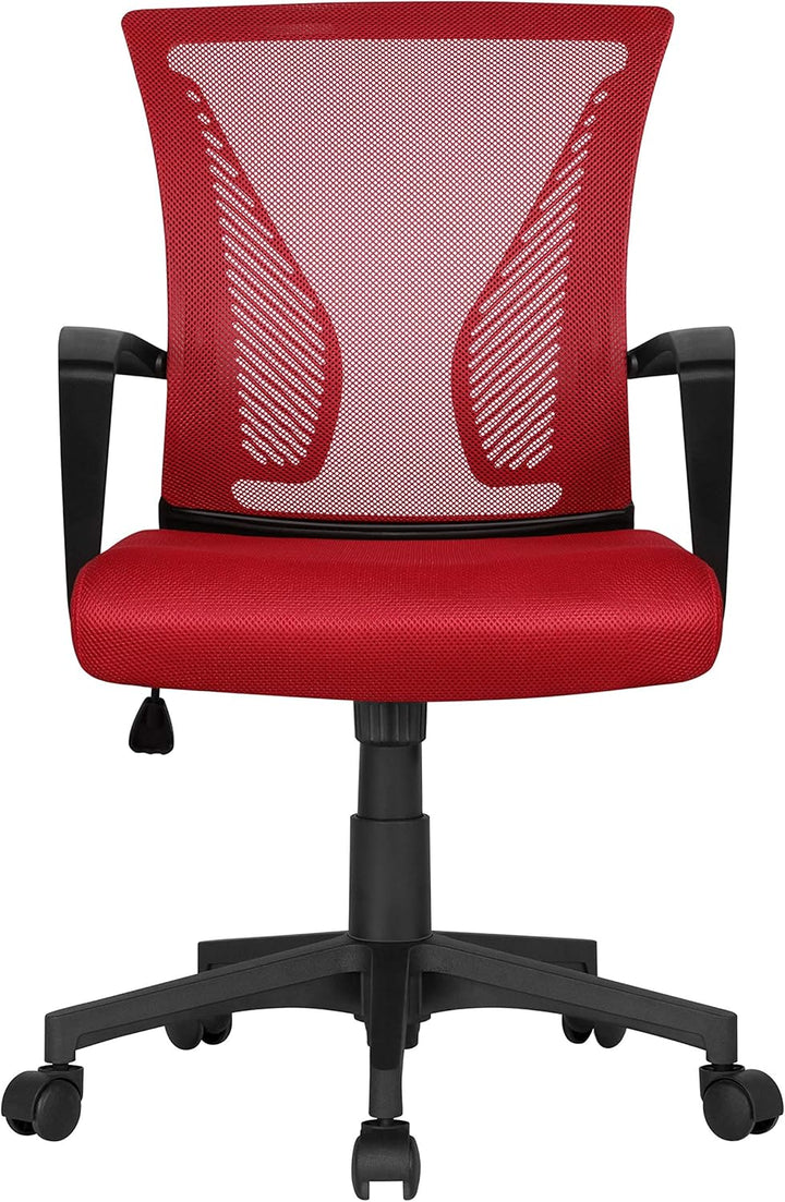 Yaheetech Bürostuhl Schreibtischstuhl Ergonomischer Drehstuhl Chefsessel mit Netzbezug Office Stuhl