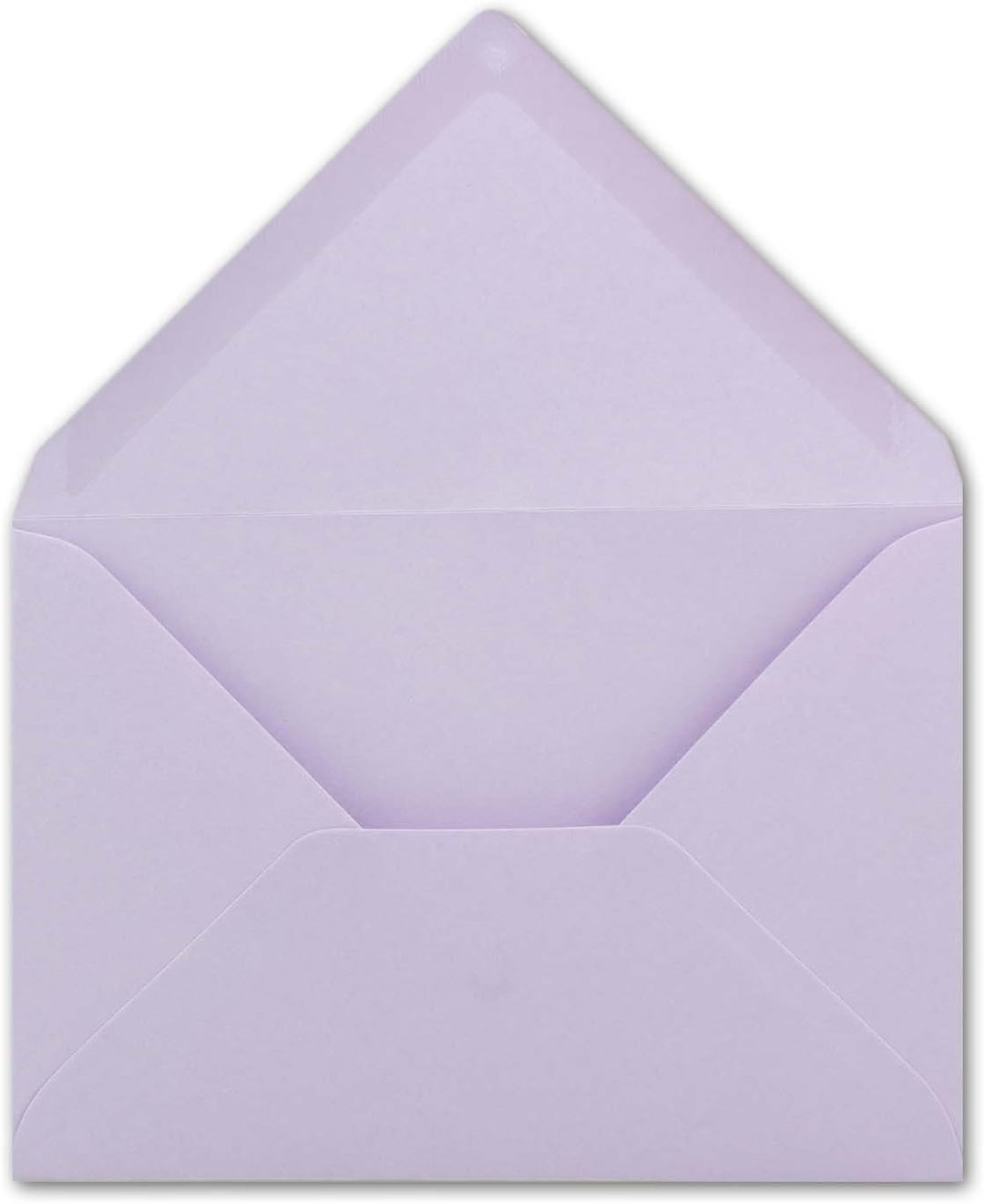 200x kleine Umschläge in Flieder DIN C7 8,1 x 11,4 cm mit Spitzklappe und Nassklebung in 80 g/m² - k
