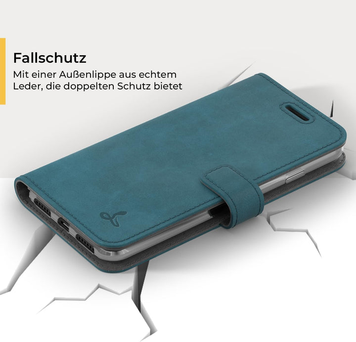 Snakehive iPhone SE 2022/2020 und iPhone 7/8 Hülle Leder | Stylische Handyhülle mit Kartenhalter & S