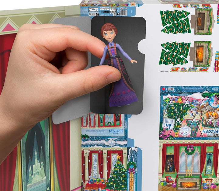 Mattel Disney Die Eiskönigin Adventskalender kleine Puppen junge Anna und Elsa mit 24 Überraschungen