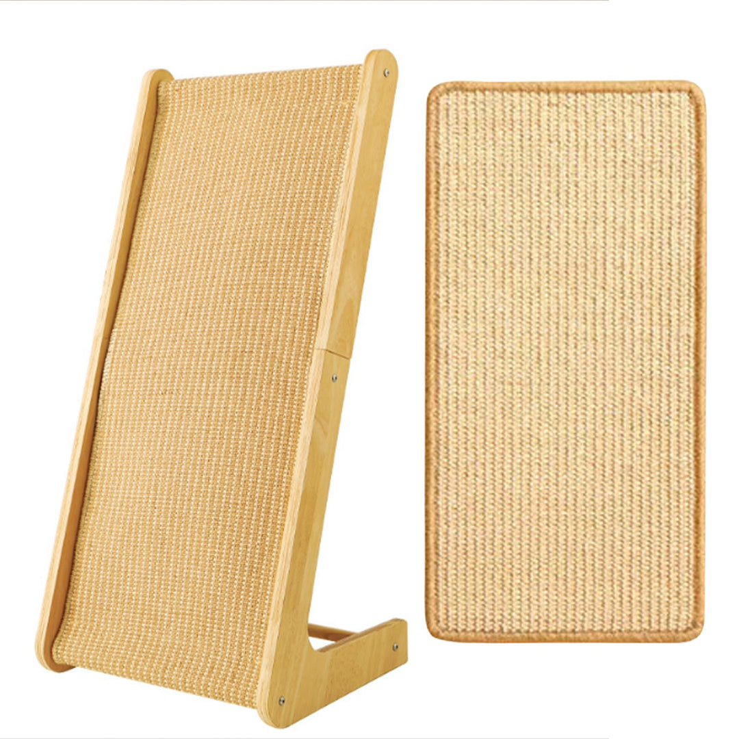Kratzbrett Katzen, Large 69cm H, Sisal Kratzbrett Katze, Massives Holz &amp; Natürliches Sisal Katzen kr