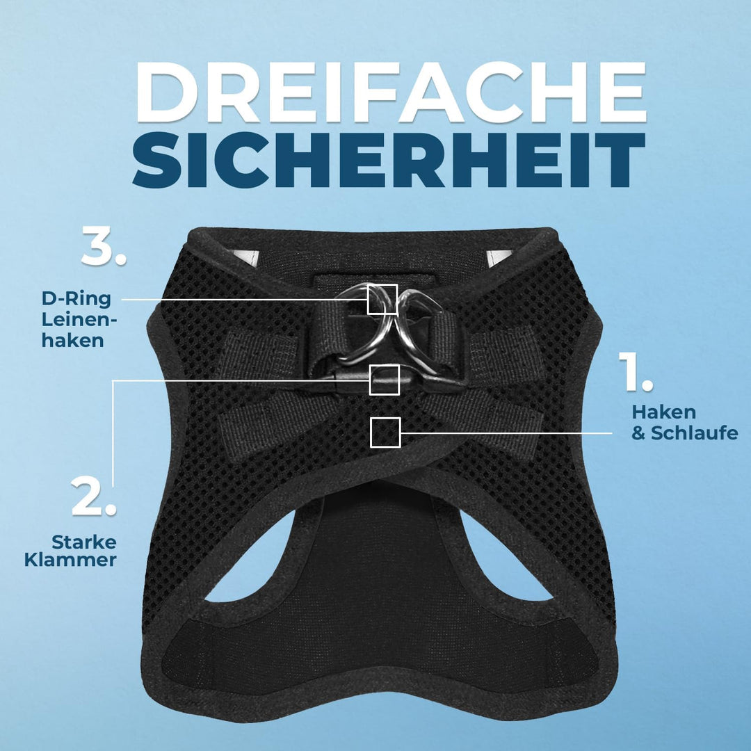Voyager Step-In Air Hundegeschirr by Best Pet Supplies - All Weather Mesh Step in Vest Harness für k