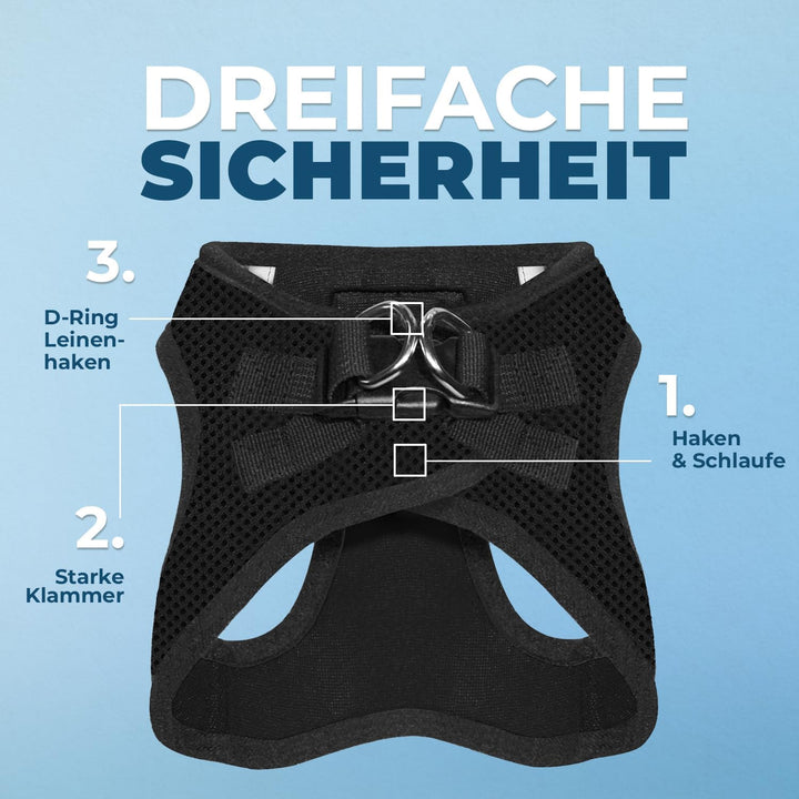 Voyager Step-In Air Hundegeschirr by Best Pet Supplies - All Weather Mesh Step in Vest Harness für k