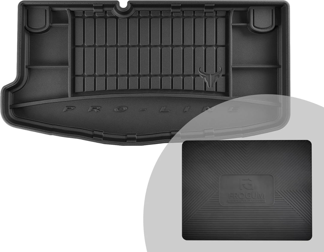 FROGUM ProLine 3D Gummimatte Exklusive Auto Kofferraummatte Kofferraumwanne für Hyundai i10 I 2007-2