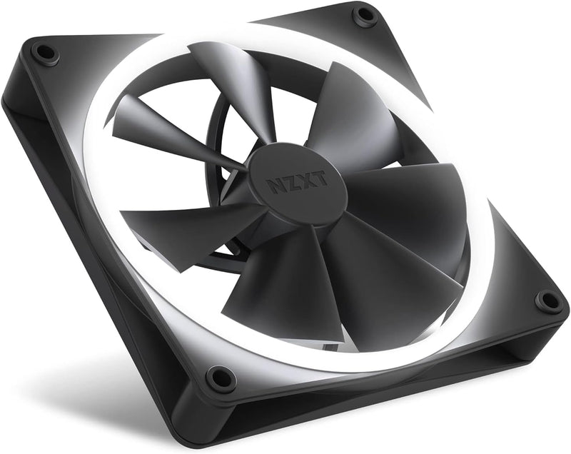 Nzxt F140 RGB Fans - RF-R14SF-B1 - Erweiterte Anpassung der RGB-Beleuchtung – Flüsterleise Kühlung –
