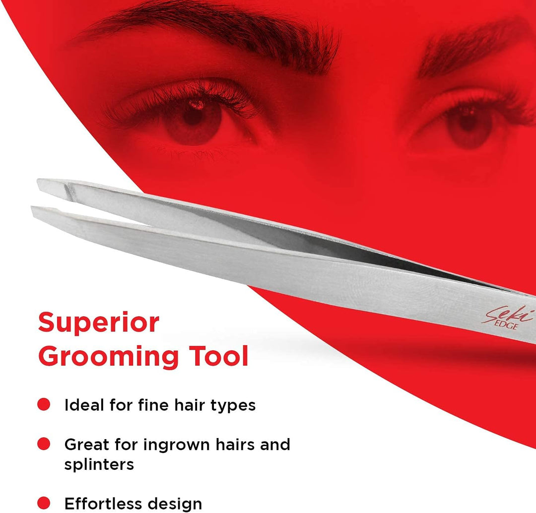 Seki Edge Stainless Steel Slant Tweezer (Pinzette)