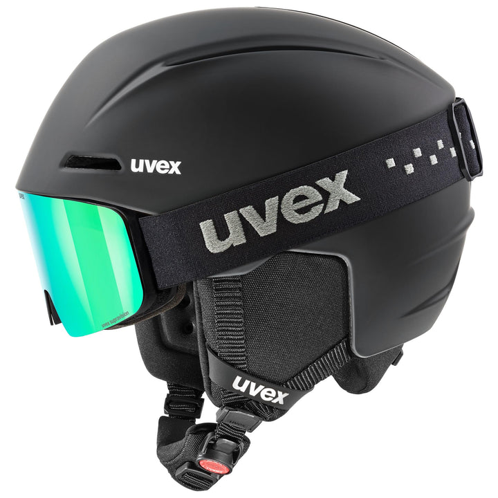 uvex Unisex Kinder S56s317 Skihelm & Skibrille black matt 51-55 Single, black matt 51-55 Single