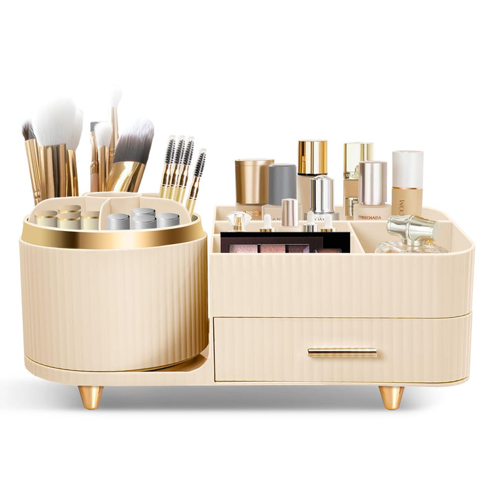 Cinnani Make Up Kosmetik Organizer, 360° Drehbarer Multifunktionale Kosmetikaufbewahrung,Beauty Orga