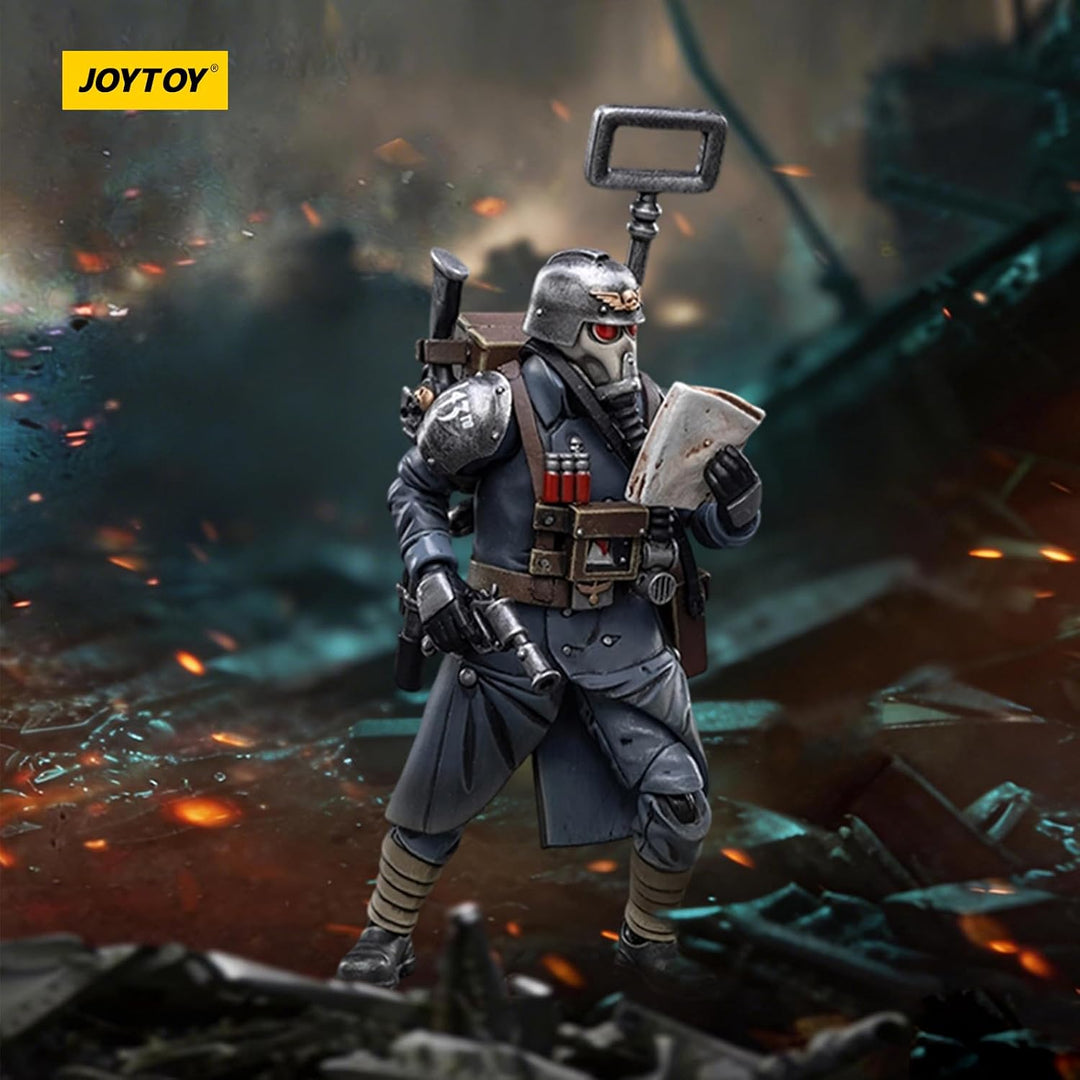 JOYTOY Warhammer 40K Astra Militarum Death Korps of Krieg Veteran Squad Guardsman Communications Spe