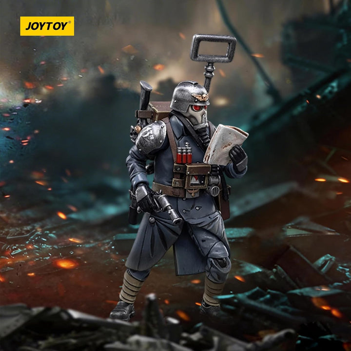 JOYTOY Warhammer 40K Astra Militarum Death Korps of Krieg Veteran Squad Guardsman Communications Spe