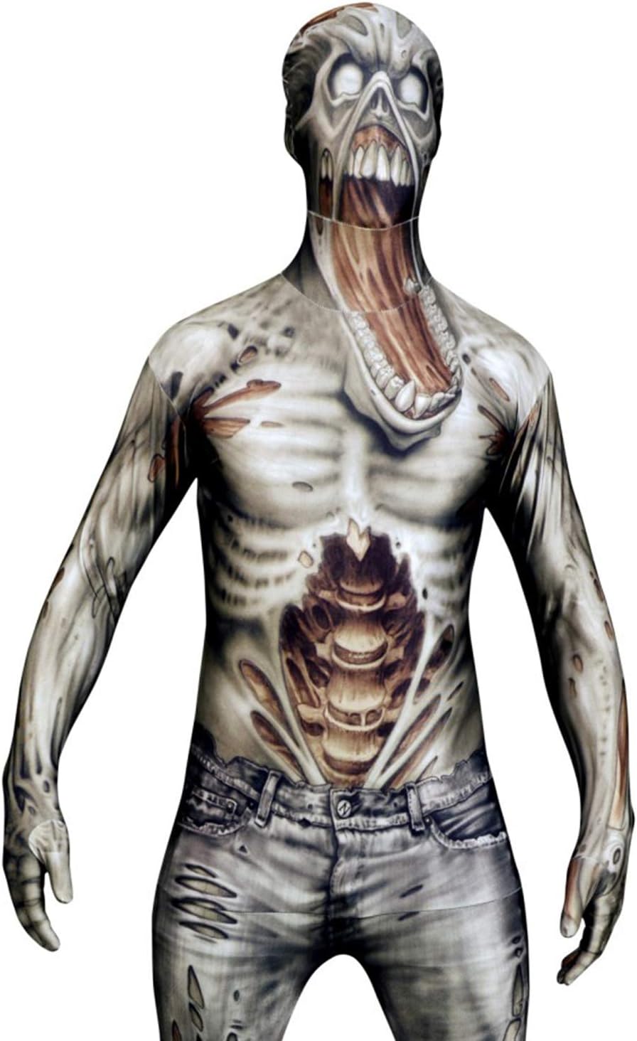 Morphsuits Zombie Kostüm für Erwachsene, Monster Verkleidung, Halloween und Karneval - L (163cm-175c