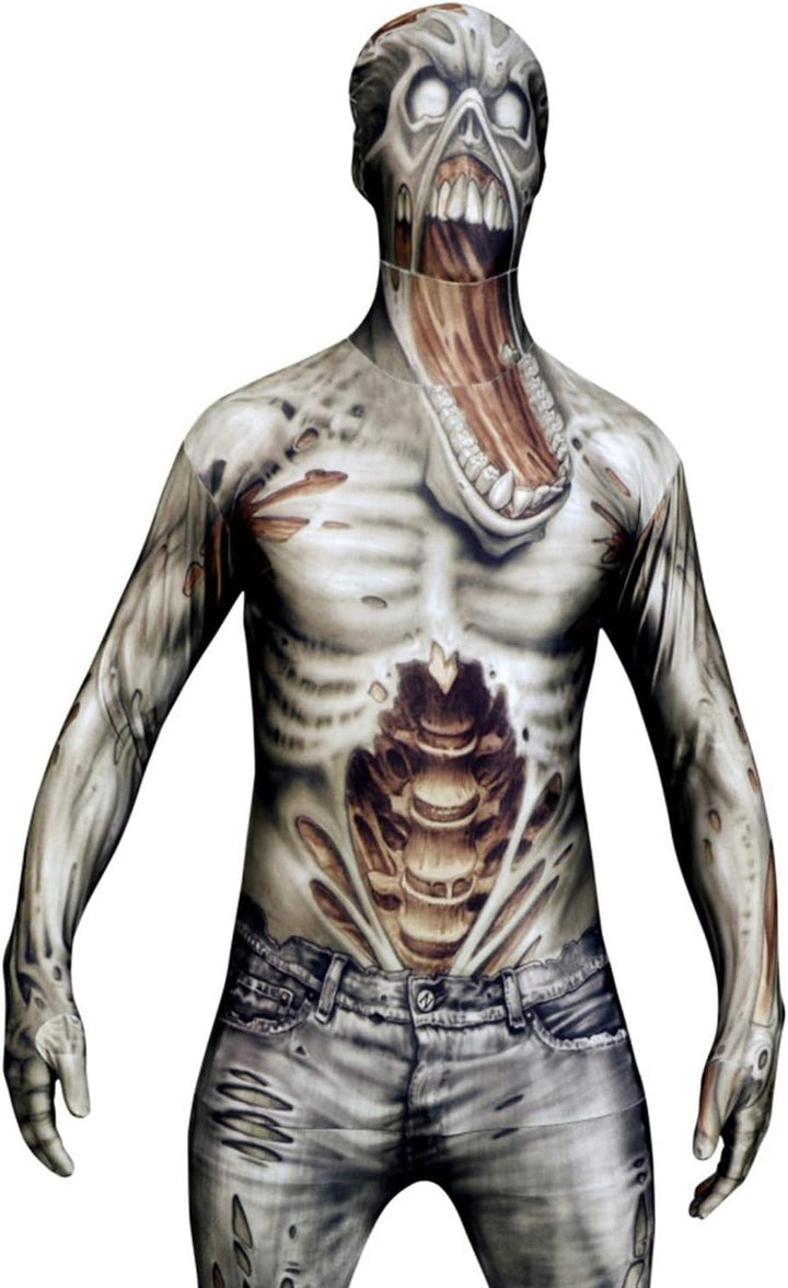 Morphsuits Zombie Kostüm für Erwachsene, Monster Verkleidung, Halloween und Karneval - L (163cm-175c