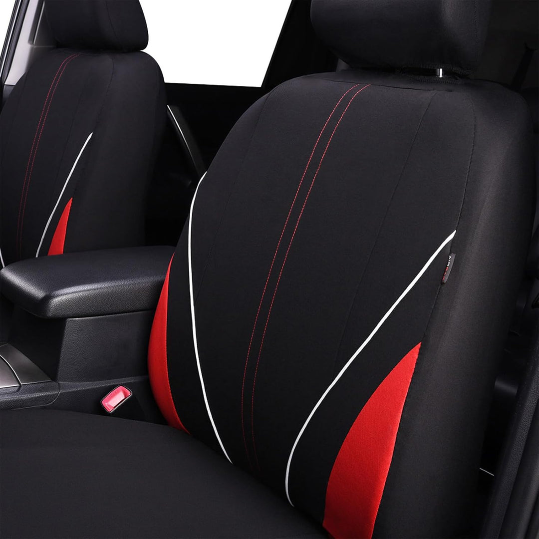 Flying Banner Universal atmungsaktive Netzstoff-Autositzbezüge, komplettes Set Airbag-kompatible Kis