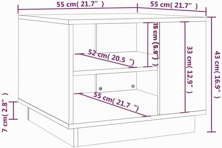 vidaXL Couchtisch mit Schubladen Beistelltisch Kaffeetisch Sofatisch Teetisch Tisch Wohnzimmertisch