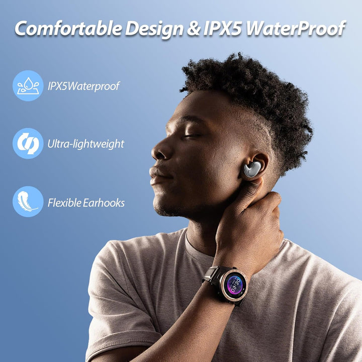ÜBersetzer KopfhöRer,V05 AI Übersetzungskopfhörer Bluetooth 5.4 mit Echtzeit-Übersetzung für 144 Spr